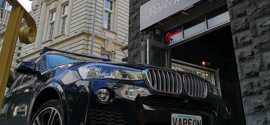 Urban Vape BMW outside Chancery SQ Store